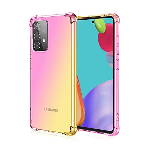 Jierich Schutzhülle für Samsung Galaxy S22+ Plus 5G, [verstärkte Ecken] Ultra Slim Schutzhülle Farbverlauf Color TPU Silikon BackCase Cover für Samsung Galaxy S22+ Plus 5G Roségold von Jierich