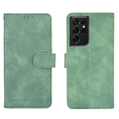 Jierich für Samsung Galaxy S30 Ultra Hülle,Premium Leder Flip Wallet Schutzhülle,mit Kartensteckplätze Standfunktion und Magnetisch PU Tasche Schutzhülle passt für Samsung Galaxy S30 Ultra-Grün von Jierich