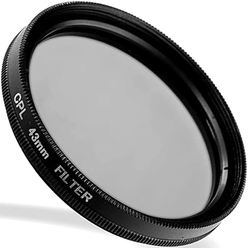 Lumos zirkular Polfilter 43mm - optisches Glas – Slim Metallfassung - CPL Polarisationsfilter 43 mm von Jieyongxiang