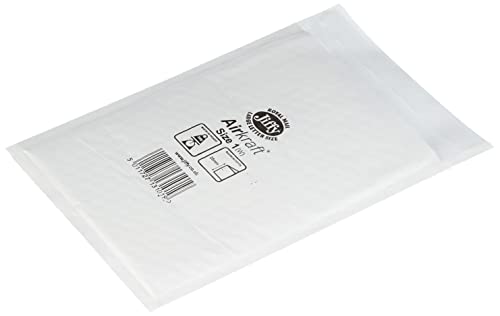 Jiffy Airkraft Versandtaschen für DIN A5 und DVDs (Größe 1, 170 x 245 mm), 100 Stück weiß von Jiffy