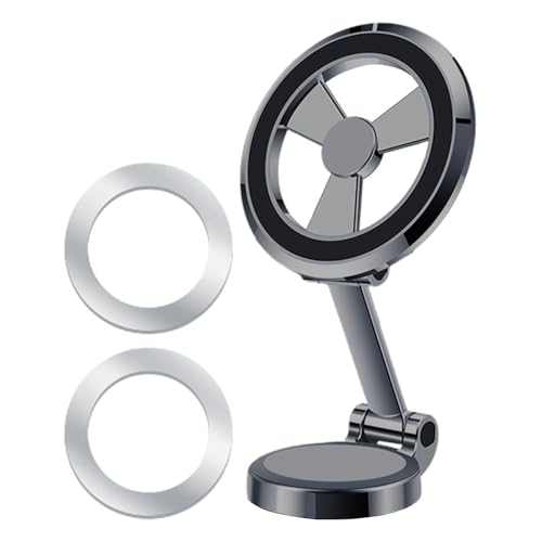 Jiimhte Magnetische Handyhalterung, 360 Grad drehbar, Armaturenbrett-Handy-Ständer für Autos, stabile Armaturenbrett-Navigationshalterung für Familien von Jiimhte