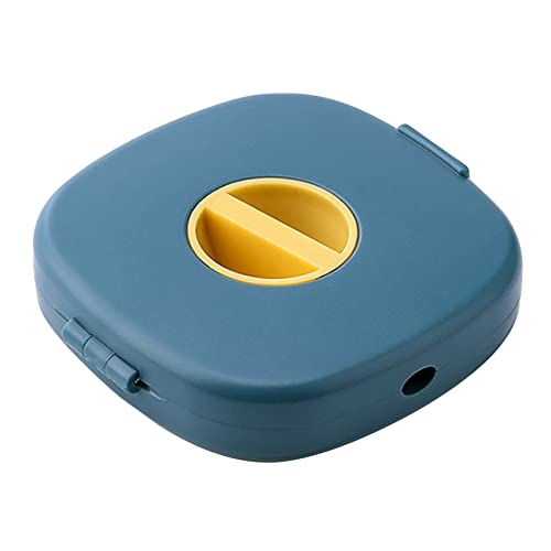 Jiklophg Tragbare Aufbewahrung Box für Daten Kabel, Drehbarer Vable Organizer, Verwendet für KopfhöRer Laden Kabel Organizer 5 StüCk (Blau) von Jiklophg