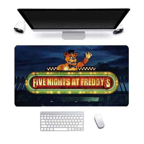 Jilijia FNAF Mauspad Five Nights Game 3D Druck rutschfestes Gummi Mauspad für PC Büro Schreibtisch 300 x 800 mm von Jilijia