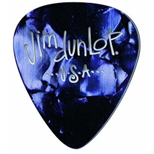 Dunlop 483 Picks GENUINE CELLULOID CLASSIC (72-Pack) purple, Medium von Jim Dunlop