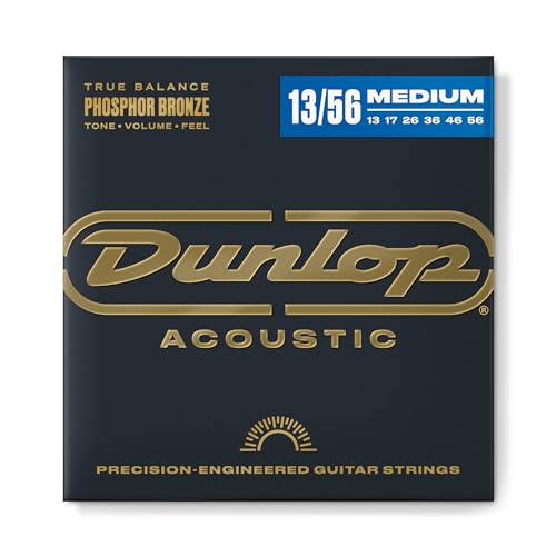 Dunlop DAP1356 Phosphor Medium 13-56 Akustikgitarrensaiten von Jim Dunlop
