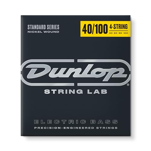 Dunlop DBN40100 Nickel Light 4-saitige Bassgitarrensaiten 40-100 Edelstahl von Jim Dunlop