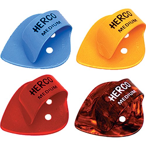 Dunlop DL FTP 0045 HE 112 Herco Flat Thumbpicks (24 Stück) farblich sort von Jim Dunlop