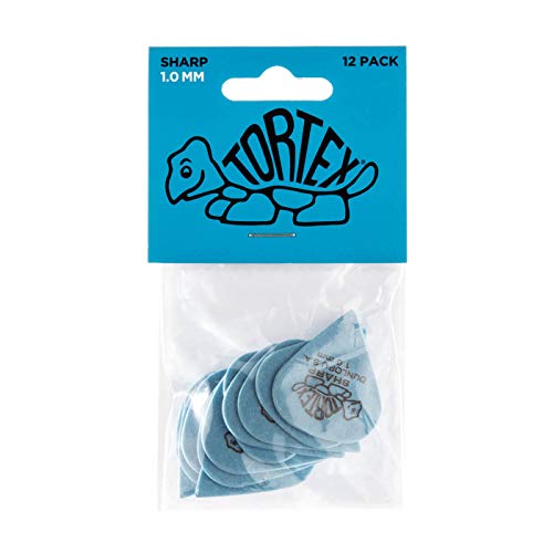 Dunlop Tortex Sharp 100 blau (12 Stück) von Jim Dunlop