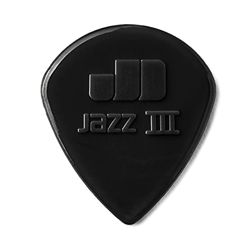 JIM DUNLOP 47P3S Nylon Jazz III, Schwarz, 1,38 mm, 6 Stück von Jim Dunlop