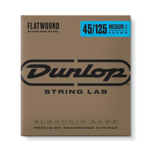JIM DUNLOP - DBFS45125M - Bass-Saiten - Flatwound 45-105 von Jim Dunlop