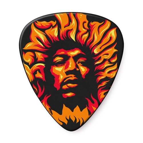 JIM DUNLOP Plektrum Jimi Hendrix, Stark, 6 Stück, Fire von Jim Dunlop