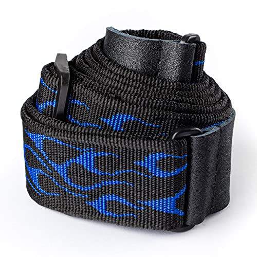 Jim Dunlop Gitarrengurt, Flambe-Blue (blaue Flamme) von Jim Dunlop