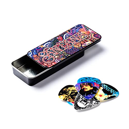 Jim Dunlop SANPT01M Plektren Santana (Stärke Medium, in einer Dose) von Jim Dunlop