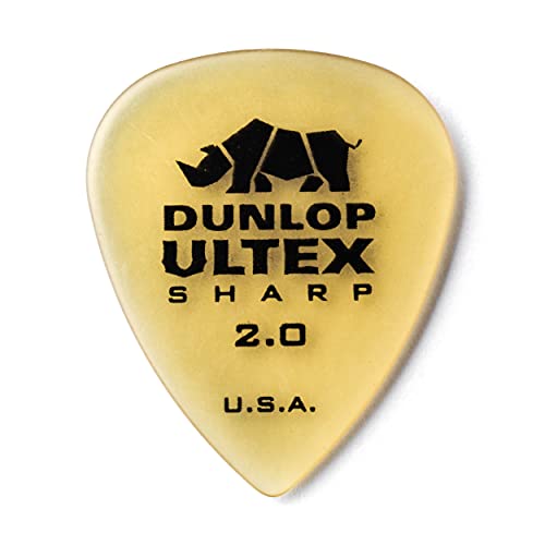 Médiators Jim Dunlop 2,00mm Ultex Sharp 2,00mm sachet de 72 von Jim Dunlop