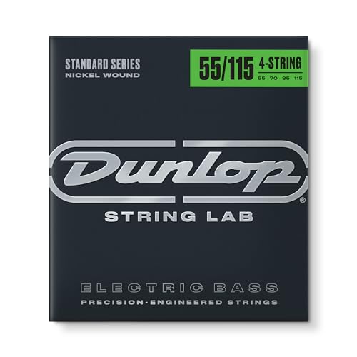 Saiten Dunlop DBN55115, Nickel umsponnener Bass, extra dick .055-.115, 4 Saiten / Satz von Jim Dunlop