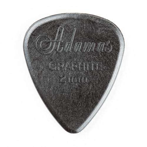 JIM DUNLOP Plektrum Adamas, graphite, 2mm, 12 Stück von Jim Dunlop