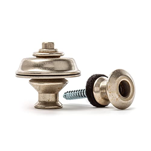 JIM DUNLOP Straplok Dual - Vintage Nickel 2 Stück, Gürtelbefestigung von Jim Dunlop