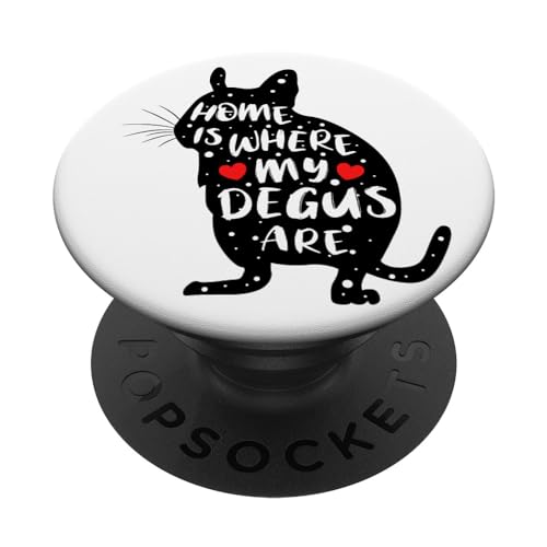 Degus Lustiges Geschenk für Degu Halter Lustiger Spruch PopSockets mit austauschbarem PopGrip von Jimbeels