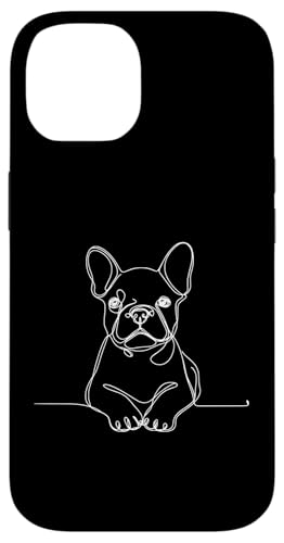 Hülle für iPhone 14 Frenchie Line Art Hundeliebhaber Französische Bulldogge von Jimbeels