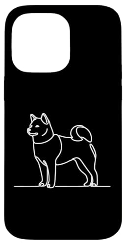 Hülle für iPhone 14 Pro Max Shiba Line Art Hundeliebhaber Shiba Inu von Jimbeels