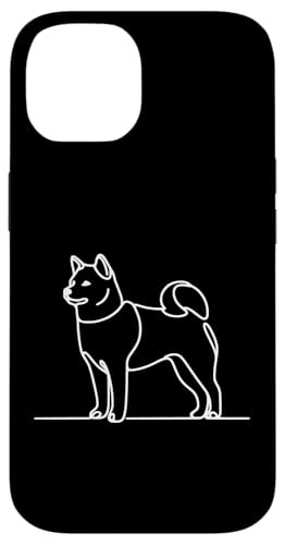 Hülle für iPhone 14 Shiba Line Art Hundeliebhaber Shiba Inu von Jimbeels