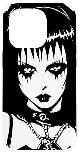 Hülle für iPhone 15 Pro Dark Art Okult Gothic Batcave Girl Post Punk Batcaver von Jimbeels