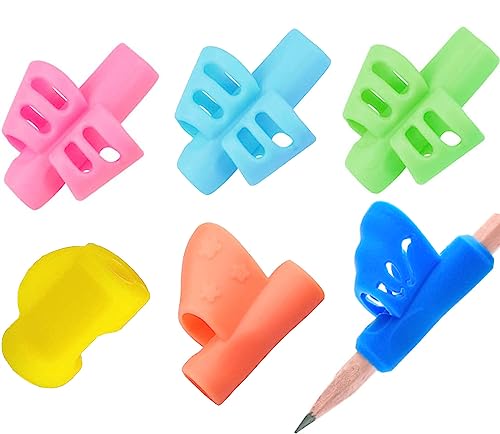 Jingleer 7x Schreibhilfe für Stift - Schreiblernhilfe Grip Schreiblernstift Bleistift Griffe Kinder Stifthalter Bleistifthalter Haltung Links oder Rechts Jingleer 7x Schreibhilfe für Stift - Schreiblernhilfe Grip Schreiblernstift Bleistift Griffe Kinder Stifthalter Bleistifthalter Haltung Links oder Rechts von Jingleer