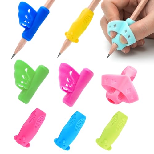 Jingleer 9 Stück Schreibhilfe für Stift Kinder, Stifthalter Kinder Hilfe Silikon Schreibhilfe Stifthaltung Ergonomische Stifte Kinder für Linkshänder oder Rechtshänder Jingleer 9 Stück Schreibhilfe für Stift Kinder, Stifthalter Kinder Hilfe Silikon Schreibhilfe Stifthaltung Ergonomische Stifte Kinder für Linkshänder oder Rechtshänder von Jingleer