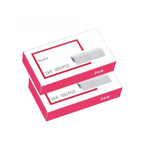 Jingyingtt 1–3 Box 1000 Stück mühelose Heftklammern 24/6, Büromaterial verstärkte Stahlkern-Heftklammern, Nagelbindung Ins Mini-Hefter Jingyingtt 1–3 Box 1000 Stück mühelose Heftklammern 24/6, Büromaterial verstärkte Stahlkern-Heftklammern, Nagelbindung Ins Mini-Hefter von Jingyingtt