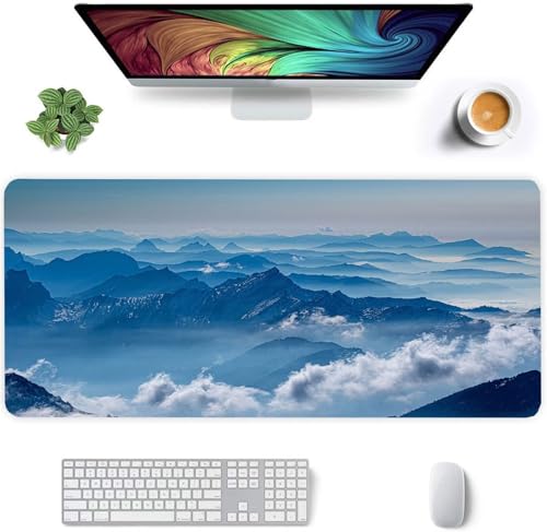 Jinmer Gaming Mauspad XXL 600x300x3mm Groß Mauspad mit Rutschfester Gummibasis,Verbessert Präzision und Geschwindigkeit Schreibtischunterlage für Laptop, PC - Blaue Berge Wolken Jinmer Gaming Mauspad XXL 600x300x3mm Groß Mauspad mit Rutschfester Gummibasis,Verbessert Präzision und Geschwindigkeit Schreibtischunterlage für Laptop, PC - Blaue Berge Wolken von Jinmer