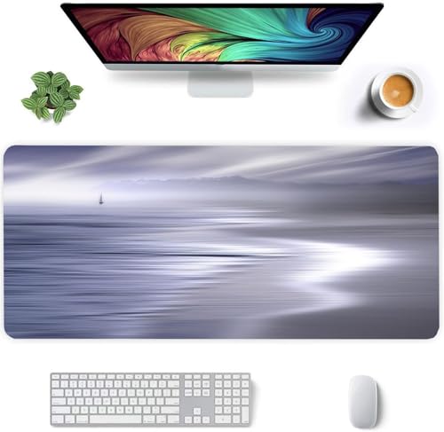 Jinmer Gaming Mauspad XXL 600x400x2mm Groß Mauspad mit Rutschfester Gummibasis,Verbessert Präzision und Geschwindigkeit Schreibtischunterlage für Laptop, PC - Abstraktes Meer Jinmer Gaming Mauspad XXL 600x400x2mm Groß Mauspad mit Rutschfester Gummibasis,Verbessert Präzision und Geschwindigkeit Schreibtischunterlage für Laptop, PC - Abstraktes Meer von Jinmer