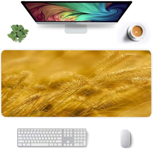 Jinmer Gaming Mauspad XXL 700x300x3mm Groß Mauspad mit Rutschfester Gummibasis,Verbessert Präzision und Geschwindigkeit Schreibtischunterlage für Laptop, PC - Gelbes Unkraut Jinmer Gaming Mauspad XXL 700x300x3mm Groß Mauspad mit Rutschfester Gummibasis,Verbessert Präzision und Geschwindigkeit Schreibtischunterlage für Laptop, PC - Gelbes Unkraut von Jinmer