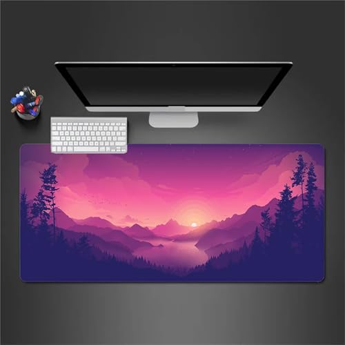 Jinmer Gaming Mauspad XXL 900x300x2mm Groß Mauspad mit Rutschfester Gummibasis,Verbessert Präzision und Geschwindigkeit Schreibtischunterlage für Laptop, PC - Lila Sonnenuntergang Jinmer Gaming Mauspad XXL 900x300x2mm Groß Mauspad mit Rutschfester Gummibasis,Verbessert Präzision und Geschwindigkeit Schreibtischunterlage für Laptop, PC - Lila Sonnenuntergang von Jinmer
