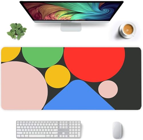Mauspad Bunt,Mauspad XXL 800 x 300 x 3mm Gaming Mousepad, Vernähte Kanten Mousepad,mit Anti-Rutsch für PC, Laptop Mauspad Bunt,Mauspad XXL 800 x 300 x 3mm Gaming Mousepad, Vernähte Kanten Mousepad,mit Anti-Rutsch für PC, Laptop von Jinmer