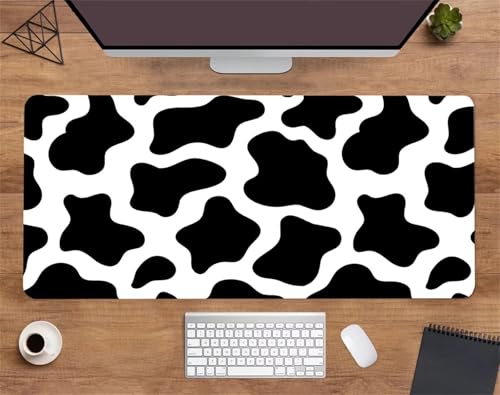 Mauspad Schwarz Weiß,Mauspad XXL 800 x 400 x 3mm Gaming Mousepad, Vernähte Kanten Mousepad,mit Anti-Rutsch für PC, Laptop Mauspad Schwarz Weiß,Mauspad XXL 800 x 400 x 3mm Gaming Mousepad, Vernähte Kanten Mousepad,mit Anti-Rutsch für PC, Laptop von Jinmer