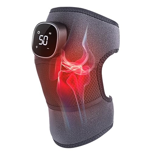 Beheiztes Kniemassagegerät, Rejuvaknee Advanced Knee Relief, Kniebandage mit Massage, einstellbare und zyklische Heizvibration. 3D-vollbeheizte Kniebandage für Knie-Schulter-Bein-Massagegerät von JinsenTGG