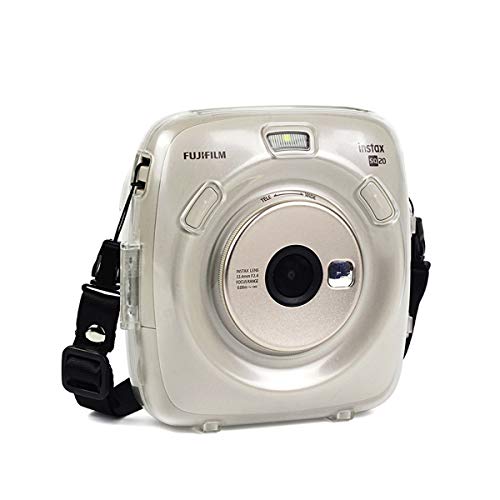 Jinshen Kameratasche für Fujifilm Instax Square SQ20 Kamera, Hartschale, mit Schultergurt, transparent von Jinshen