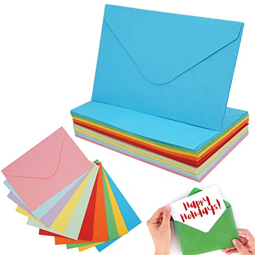 60 Stück Mini BriefumschläGe Bunt 105x155mm Farbige Briefumschläge,Bunte Karten,Münzumschläge Bunt,Kleine Briefumschläge Mini,Umschläge Briefhülle,für GrußKarten,Einladung,Geburtstagskarten,10 Farben von Jinsion