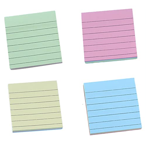 10 Stück 7,6 x 7,6 cm helle Liniennotizen, Direktindex-Aufkleber, Reißpapier, Ziegelstein-Notizblöcke (Gelb, Einheitsgröße) von Jipersuo