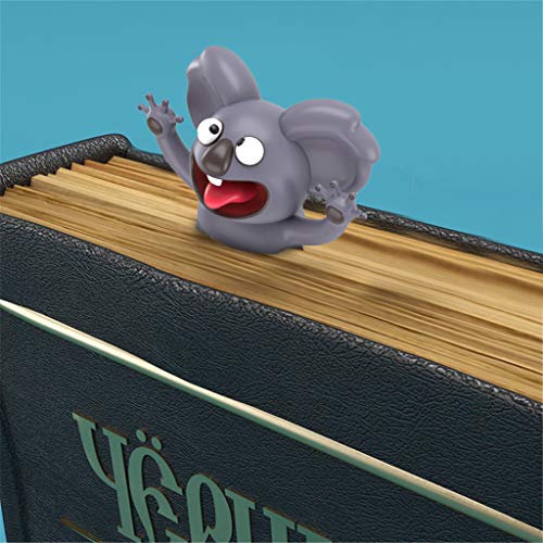 Entzückendes Koala-Lesezeichen, 3D-Cartoon-Tier-Lesezeichen, Buchdekoration, Büro, Schulbedarf, Lesezubehör, Souvenirs, Schreibwaren für Kinder, Studenten (2 Stück) von Jipersuo
