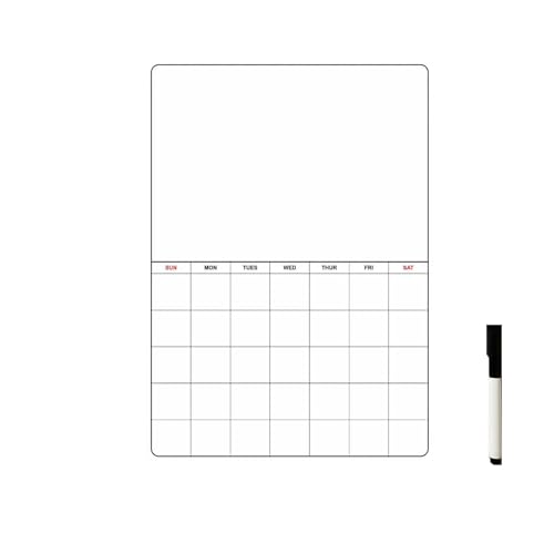 Whiteboard für löschbare Notizen, Kühlschrankmagnet, Nachrichtenbrett, Wandaufkleber für Schlafzimmer (Hellgrau, Einheitsgröße) von Jipersuo