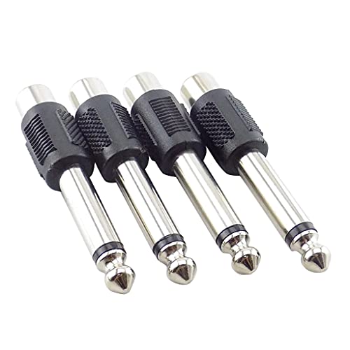 Jiqoe 6 35mm 1/4 Zoll Stereo Stecker Auf Buchse Adapter Anschlüsse Video Zubehör Für Kopfhörer Musik Instrument 6 35 Zu von Jiqoe