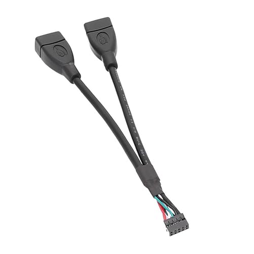 Jiqoe Mainboard 9pin 10Pin Zu USB 2.0 Typ A Header Zwei USB Front Panel Buchse Weibliche Kabel Verlängerung Adapter Stecker von Jiqoe