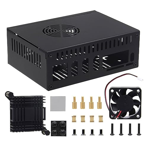 Jiqoe OrangePi 5 Legierung Fall Passive Kühlung Aluminium Legierung Schutzhülle Metall Gehäuse Pi5Plus Gehäuse Jiqoe OrangePi 5 Legierung Fall Passive Kühlung Aluminium Legierung Schutzhülle Metall Gehäuse Pi5Plus Gehäuse von Jiqoe
