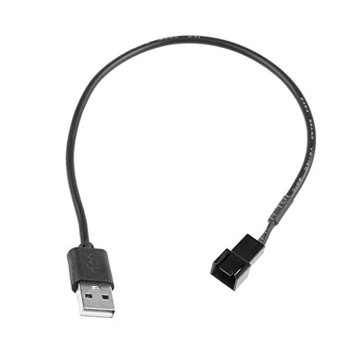 Jiqoe USB Auf-3-Pin Stecker PWM-5-V USB Lüfter Stromadapterkabel Mit Hülle von Jiqoe