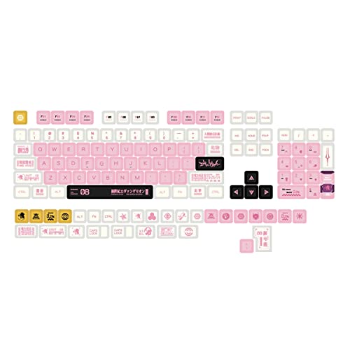 Jisapmzu PBT Keycaps 134 Keys Dye-Sublimation Keycaps XDA Profile für Cherry MX Switches Mechanische Tastaturen von Jisapmzu