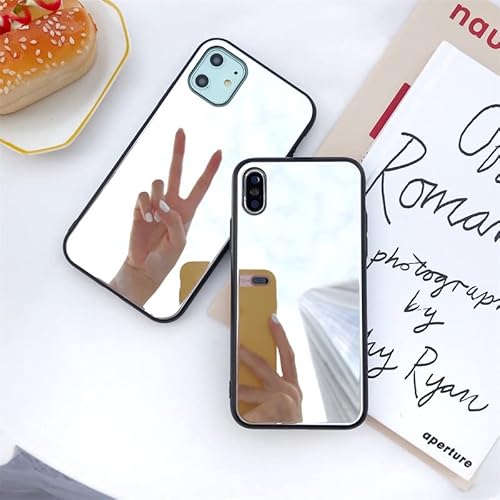 JiuWang (2er-Pack) Spiegel Hülle für iPhone Handyhülle Mirror Case Design für Frauen Mädchen, Ideal zum Nachschminken zu jeder Zeit (iPhone 11) von JiuWang