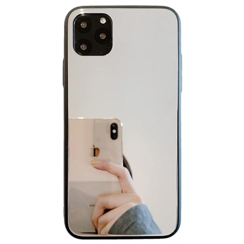 JiuWang (2er Pack) Spiegel Handyhülle für iPhone 15 Pro - Schminkspiegel mit Rutschfester TPU-Kante & verzerrungsfreier Fläche, Make-Up Design für Damen zum Schminken unterwegs von JiuWang