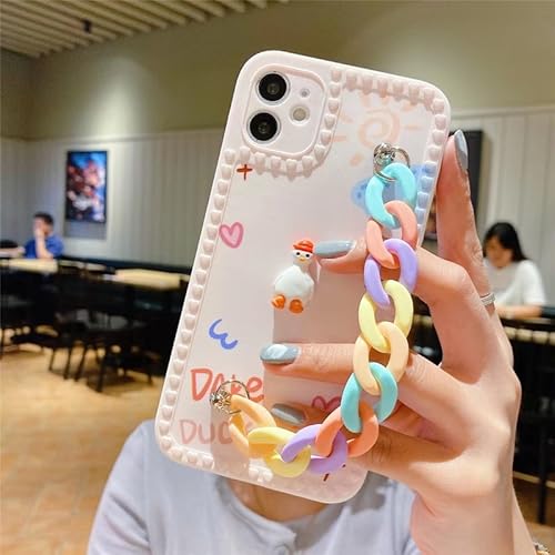 JiuWang Hülle für iPhone 13 Pro Max mit Kette Bunt, Weiche TPU Handyhülle iPhone 13ProMax Case Design 3D Cute Kawaii Süß für Frauen Mädchen JiuWang Hülle für iPhone 13 Pro Max mit Kette Bunt, Weiche TPU Handyhülle iPhone 13ProMax Case Design 3D Cute Kawaii Süß für Frauen Mädchen von JiuWang
