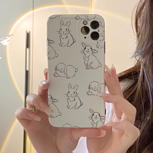 JiuWang Hülle für iPhone 14 Pro Max mit Motiv Kaninchen, Weiche TPU Handyhülle Phone Case Design Aesthetic Muster Cute Kawaii Süß für Frauen Mädchen JiuWang Hülle für iPhone 14 Pro Max mit Motiv Kaninchen, Weiche TPU Handyhülle Phone Case Design Aesthetic Muster Cute Kawaii Süß für Frauen Mädchen von JiuWang
